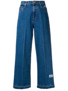 MSGM укороченные широкие джинсы