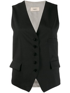 Barena glen plaid button waistcoat
