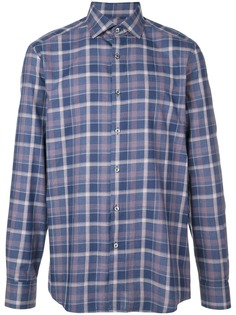 Ermenegildo Zegna рубашка в клетку