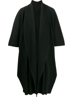 Homme Plissé Issey Miyake pleated midi coat