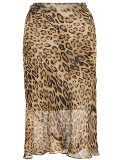 Nili Lotan leopard-print skirt