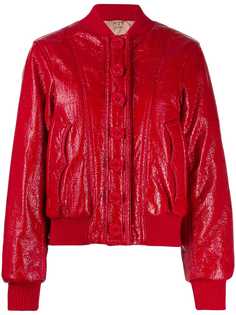 Nº21 shiny bomber jacket