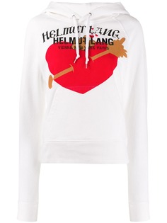 Helmut Lang hooded print sweatshirt