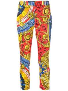 Moschino baroque print cropped trousers