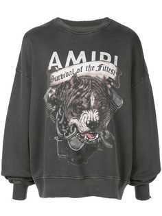 Amiri distressed graphic print sweatshirt