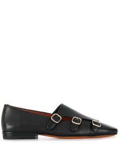 Santoni triple buckled loafers