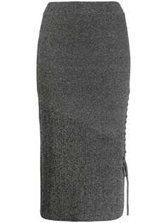 McQ Alexander McQueen lace-up pencil skirt