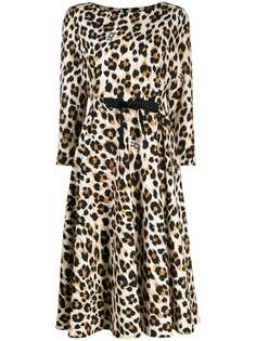 Boutique Moschino leopard print midi dress