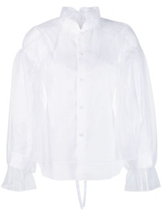 Comme Des Garçons Noir Kei Ninomiya voile overlay shirt