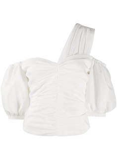 Self-Portrait asymmetric bodice top