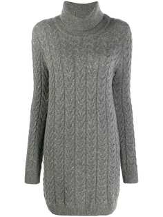 Blumarine knitted roll neck dress