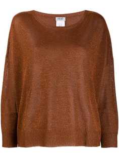 Liu Jo round neck shimmer jumper