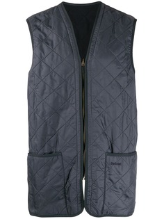 Barbour quilted longline gilet