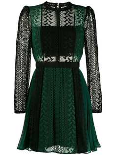 Self-Portrait sheer lace mini dress