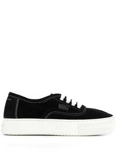 Mm6 Maison Margiela asymmetric toe flatform sneakers
