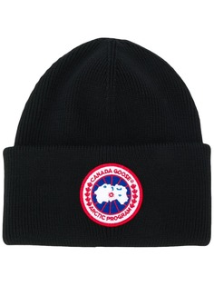 Canada Goose embroidered logo beanie