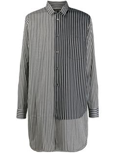 Comme Des Garçons Homme Plus рубашка в полоску со вставками