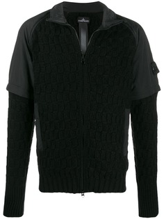 Stone Island zipped textured jacket