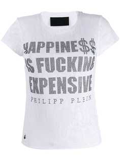 Philipp Plein футболка с кристаллами