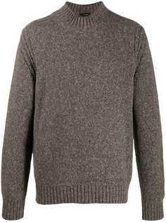 Z Zegna long-sleeve fitted sweater