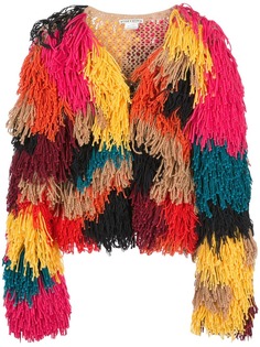 Alice+Olivia Fawn fringed jacket