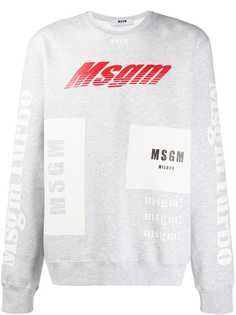 MSGM logo printed sweatshirt