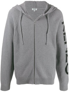 Kenzo logo sleeve zip hoodie