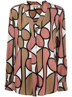 Diane von Furstenberg блузка Sanorah с V-образным вырезом