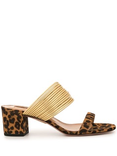 Aquazzura leopard print heeled sandals