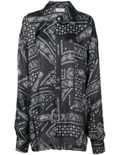 Palm Angels bandana print shirt