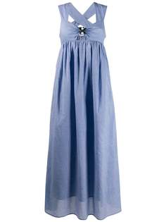 Marysia gingham flare dress