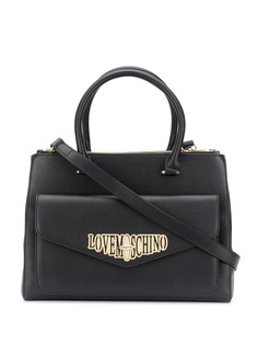 Love Moschino сумка-тоут с металлическим логотипом