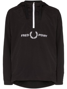 Fred Perry куртка с капюшоном и вышитым логотипом