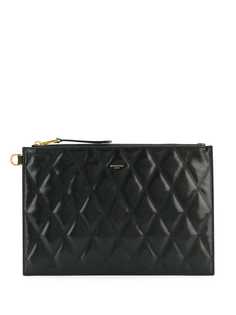 Givenchy стеганый клатч с логотипом