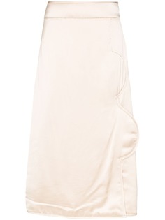 Jil Sander структурированная юбка миди