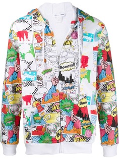 Comme Des Garçons Shirt comic print zipped hoodie