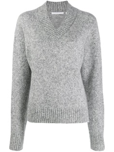 Helmut Lang Brushed V-neck Tie Sleeve Sweater