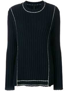 Sara Lanzi contrast ribbed sweater