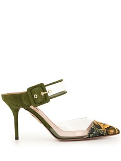 Aquazzura clear panel mules