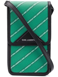 Karl Lagerfeld мини-сумка K/Stripe с логотипами