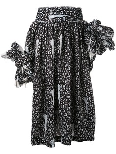 Comme Des Garçons юбка-джемпер с узлом и узором