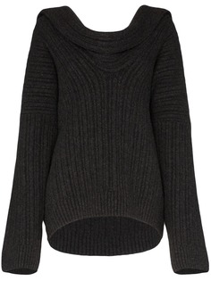 Jacquemus JACQ SN LS KNTTD JMPR CBL W DRPD BCK