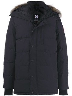 Canada Goose пуховик с меховой оторочкой