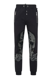 Брюки с отделкой кристаллами Philipp Plein