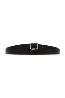 Двухсторонний ремень с серебристой пряжкой Prada