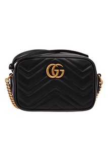 Черная сумка с логотипом GG Marmont Gucci