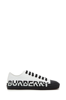 Черно-белые кеды с логотипом Burberry