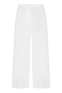 Укороченные белые брюки St. John