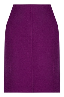 Фиолетовая юбка с рельефными швами St. John