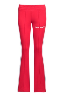 Красные расклешенные брюки-джоггеры Palm Angels